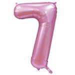 Шар К ЦИФРА 7 40" Сатин Pink