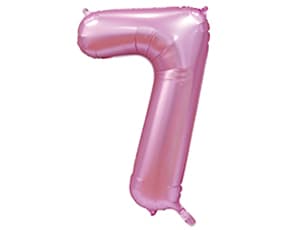 Шар К ЦИФРА 7 40" Сатин Pink