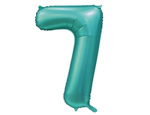 Шар К ЦИФРА 7 40" Сатин Teal