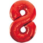 Шар К ЦИФРА 8 40" Red