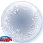 Шар П BUBBLE DECO 24" Узор филигранный