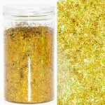 Конфетти фольга Полоски, Золото, Голография, 250 г.