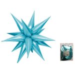 ШАР К 20 Звезда составная 12 лучиков Светло- Голубой в упаковке
