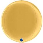 Шар Г (15"/38 см) 3D СФЕРА Б/РИС Металлик Gold 5