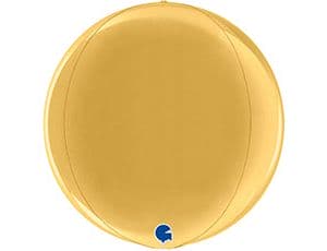 Шар Г (15"/38 см) 3D СФЕРА Б/РИС Металлик Gold 5