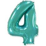 Шар Ф ЦИФРА 4 40" Tiffany