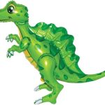 Шар 3D (30''/76 см) Фигура, Динозавр Спинозавр, Зеленый, 1 шт. в уп.