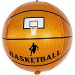 Шар К (24"/61 см) Сфера 3D, Баскетбольный мяч, Коричневый, 1 шт.