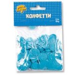 Конфетти Круги тишью Голубые 1,5см 10грG