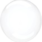 Шар (24''/61 см) Deco Bubble, Прозрачный, Кристалл, 1 шт.
