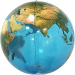 Шар 3D (22''/56 см) Сфера, Планета Земля, Глобус, 1 шт.