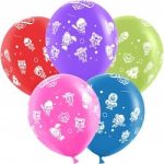 Шар(12''/30 см) Brawl Stars, Звездные бойцы, Ассорти, пастель, 5 ст, 25 шт.