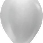 Шар (10''/25 см) Серебро (481), перламутр, 100 шт.