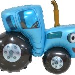 Шар (42''/107 см) Фигура, Синий трактор, 1 шт. в уп.