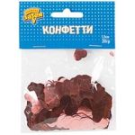 Конфетти Сердца фольг роз золото1,5см20г