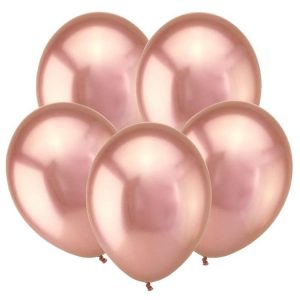 Шар Т Метал 12 Зеркальные шары, Розовое золото / Mirror Rose Gold / 50 шт.