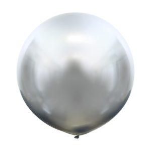 Шар (36"/91 см) Серебро, Зеркальные шары / Mirror Silver 1шт