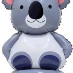 Шар 3D (23''/58 см) Фигура на подставке, Коала, 1 шт. в уп.