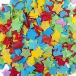 Конфетти тишью Звезда, Ассорти, 2,5 см, 50 гр