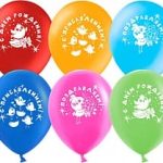 Воздушный шар (12"/30 см) С Прибавлением! (цыплята), Ассорти, пастель, 2 ст, 100 шт.