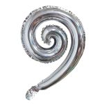 ШАР К 17 Спираль Серебро / Curve silver / 1 шт /