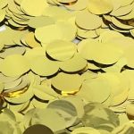 Конфетти фольга, Круги, Золото, 2 см, 50 гр