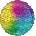ШАР А Б/РИС КРУГ 18" Пайетки Rainbow