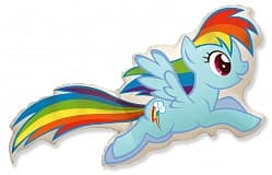 Шар (43"/109 см) Фигура, My Little Pony, Лошадка Радуга, 1 шт.