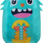Шар (27''/69 см) Фигура, Монстрик Лукас, Бирюзовый, 1 шт.