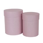 Набор коробок Цилиндр, Пыльная роза, 18*15 см, 2 шт.