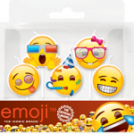Свечи Круг, Смайл, Emoji, Вечеринка, 6 см, 5 шт.