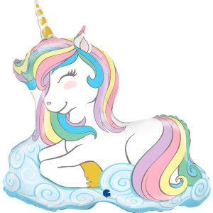 Шар G 39 Фигура Единорог Макаронс / Macaron Unicorn / 1 шт /