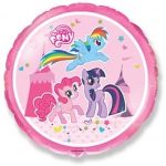 Шар (18"/46 см) Круг, My Little Pony, Лошадки в цирке, 1 шт.