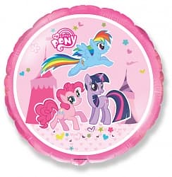 Шар (18"/46 см) Круг, My Little Pony, Лошадки в цирке, 1 шт.