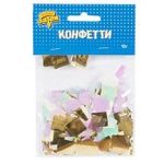 Конфетти Квадр тишью, фол ассор/зол 10грG