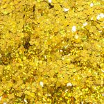 Конфетти фольга Шестиугольники, Золото, 0,25 см, 100 г.