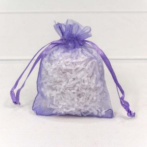 Подарочный мешочек, Органза, Сиреневый, 12*9 см, 1 шт.