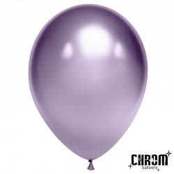 Шар (10"/25 см) Сиреневый хром 50 шт.