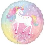 ШАР А 18" BIRTHDAY WISHES Единорог СпящийS40