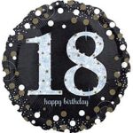 ШАР А 18" HB Sparkling Birthday 18 gold S55