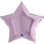 Шар (9''/23 см) Мини-звезда, Сиреневый, 1 шт.