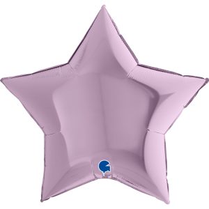 Шар (9''/23 см) Мини-звезда, Сиреневый, 1 шт.