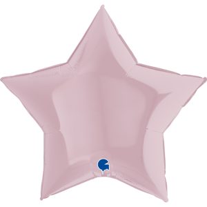 Шар (9''/23 см) Мини-звезда, Розовый, 1 шт