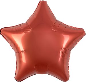 Шар (19''/48 см) Звезда, Медный, Бохо, 1 шт.