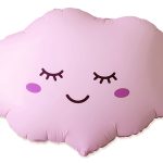Шар (27''/69 см) Фигура, Облако, Светло-розовый, Матовый, 1 шт.
