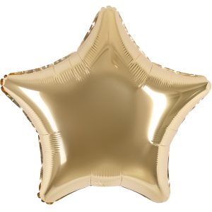 Шар (19''/48 см) Звезда, Шампань, 1 шт.