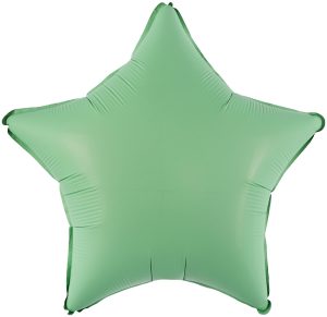 Шар (18''/46 см) Звезда, Мятный, Матовый, 1 шт.