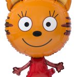 Шар 3D (32''/81 см) Ходячая Фигура, Три Кота, Карамелька, 1 шт. в уп.