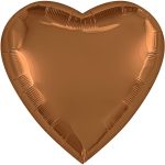 Шар (36''/91 см) Сердце, Терракота, Бохо, 1 шт. в уп.