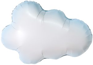 Шар (30''/76 см) Фигура, Облако, 1 шт. в уп.,
